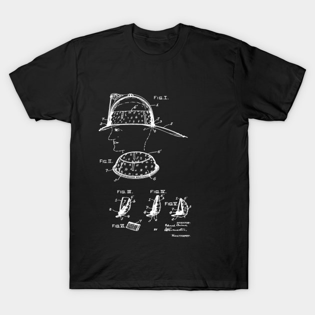 Headgear Vintage Patent Drawing T-Shirt by TheYoungDesigns